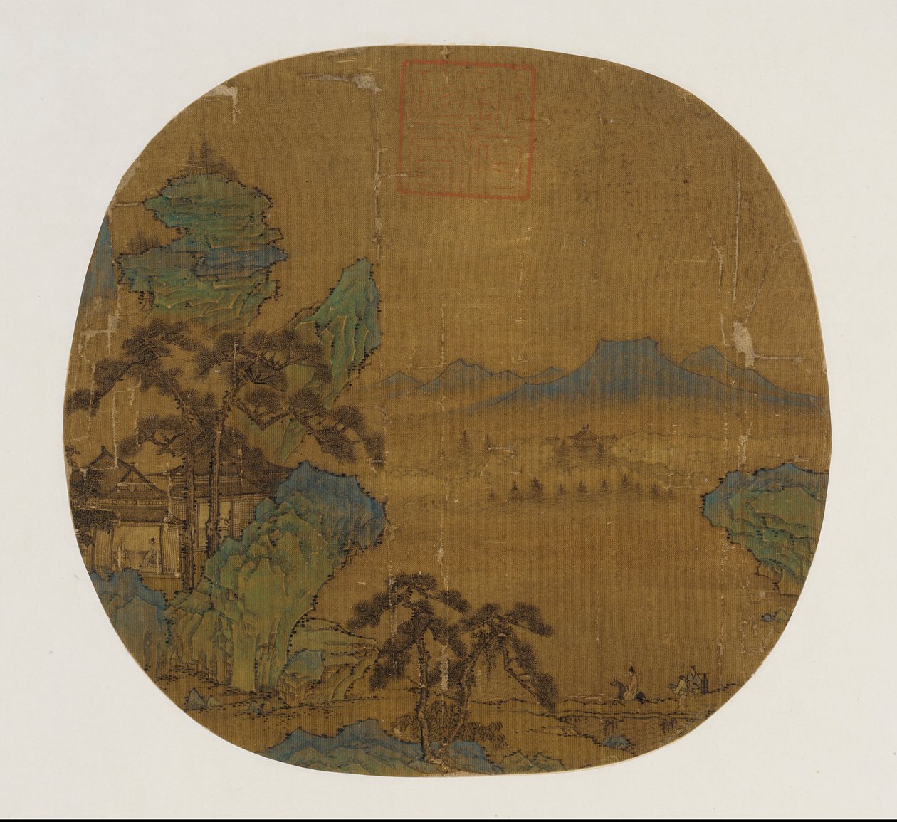 Fächer als Albumblatt, Ming-Dynastie, 1368-1644 von Unbekannt