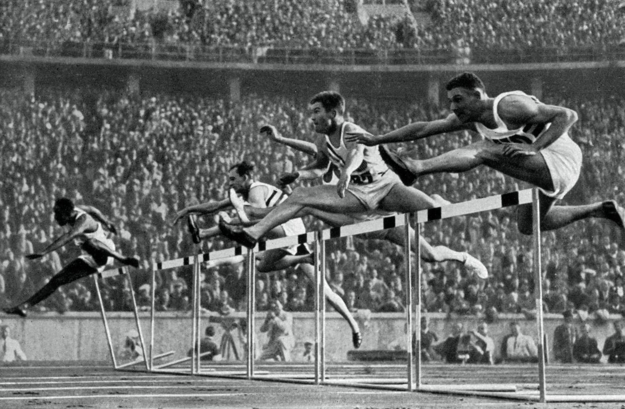 Forrest Towns, amerikanischer Olympiasieger im 110-Meter-Hürdenlauf von Unbekannt