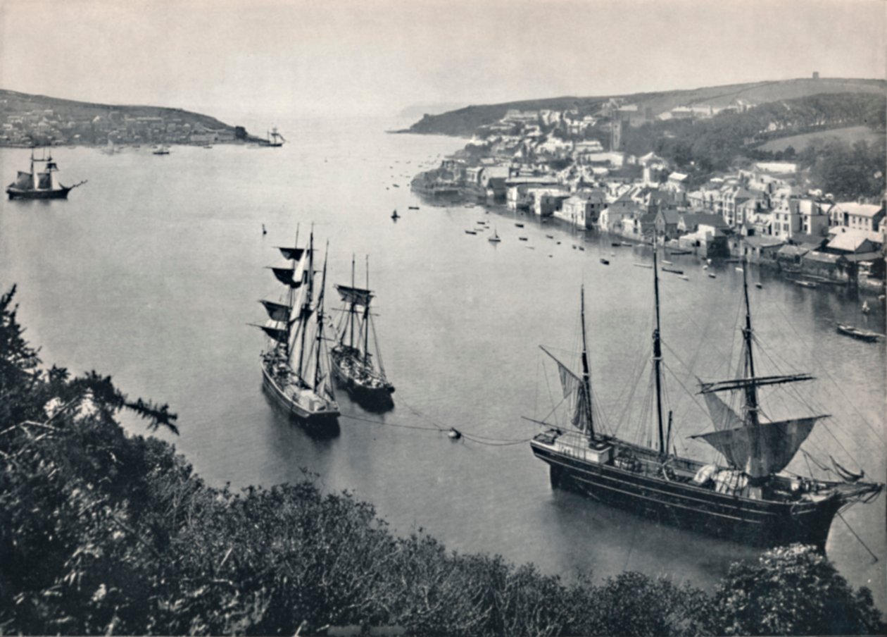 Fowey - Eingang zum Hafen, 1895 von Unbekannt