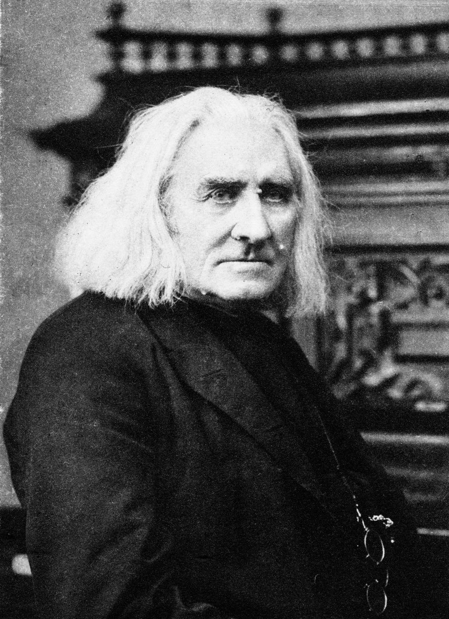 Franz Liszt, ungarischer Pianist und Komponist, spätes 19. Jahrhundert von Unbekannt