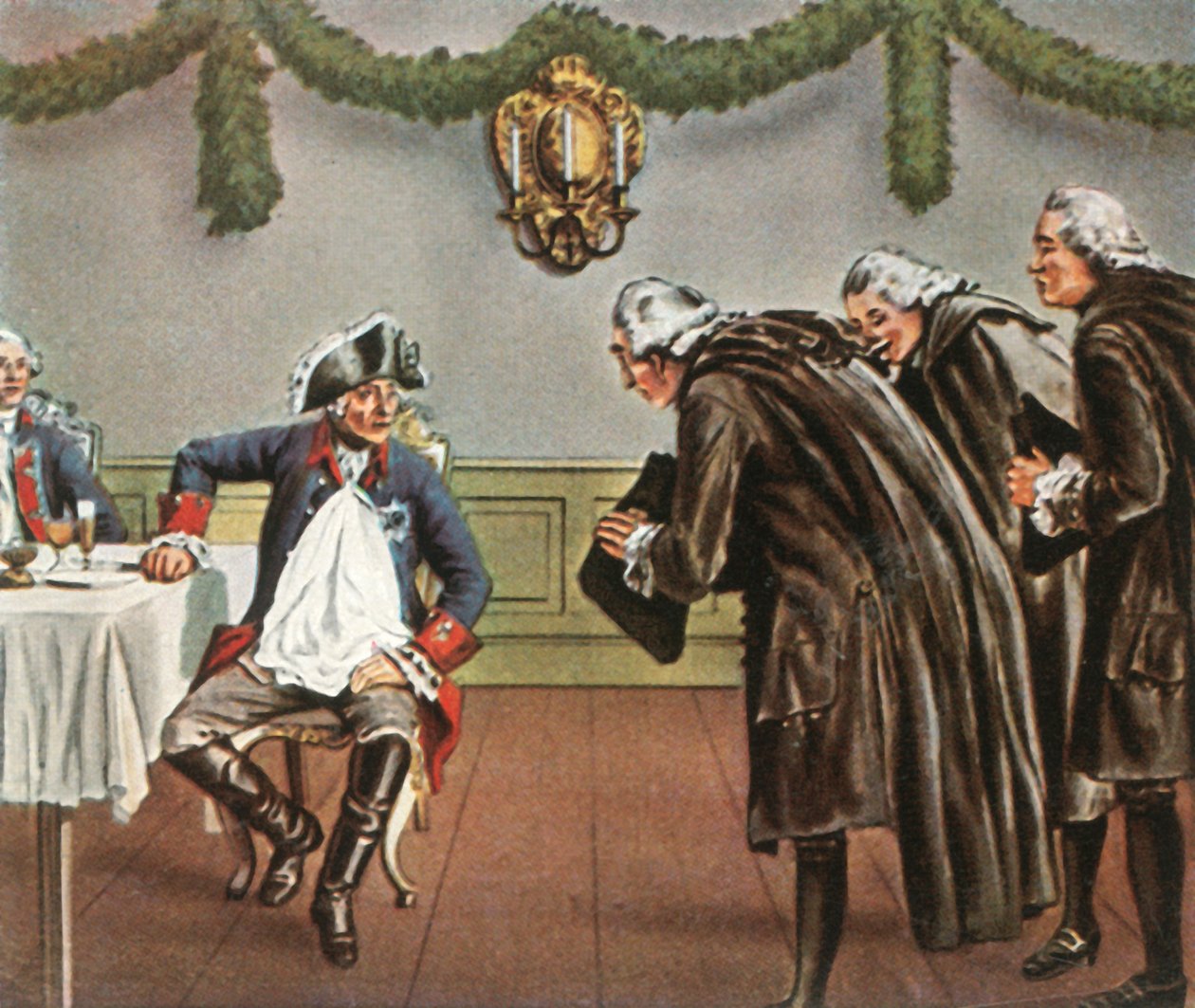 Friedrich der Große und die Männer von Greiffenberg, 1784, 1936 von Unbekannt