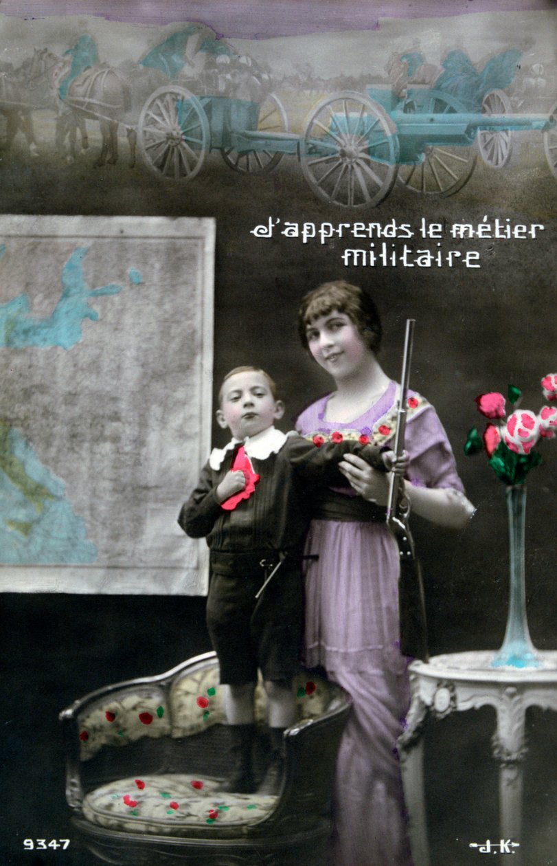 Französische Postkarte aus dem Ersten Weltkrieg, 1914-1918 von Unbekannt