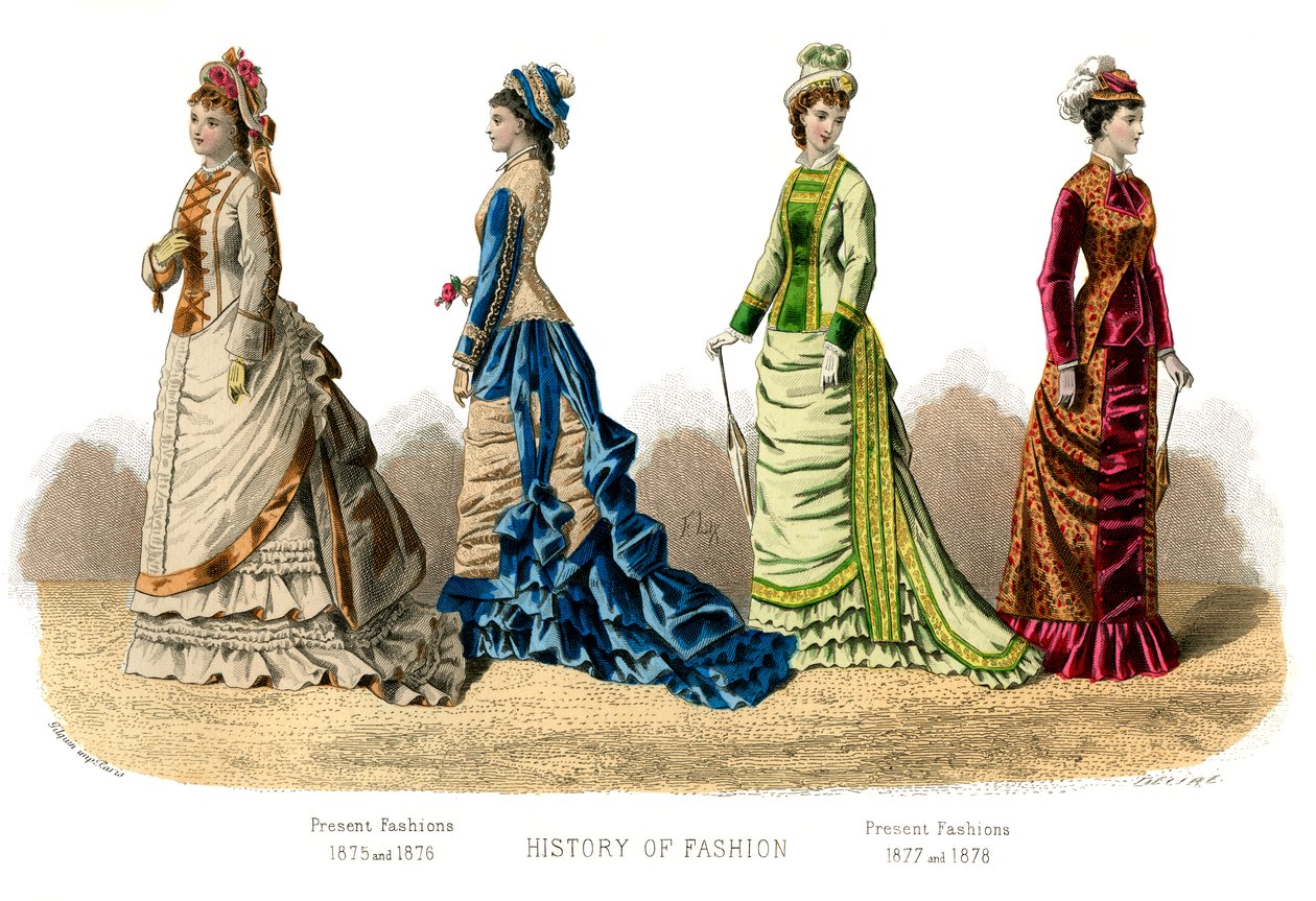 Französische Kostüme: Aktuelle Mode, 1882 von Unbekannt