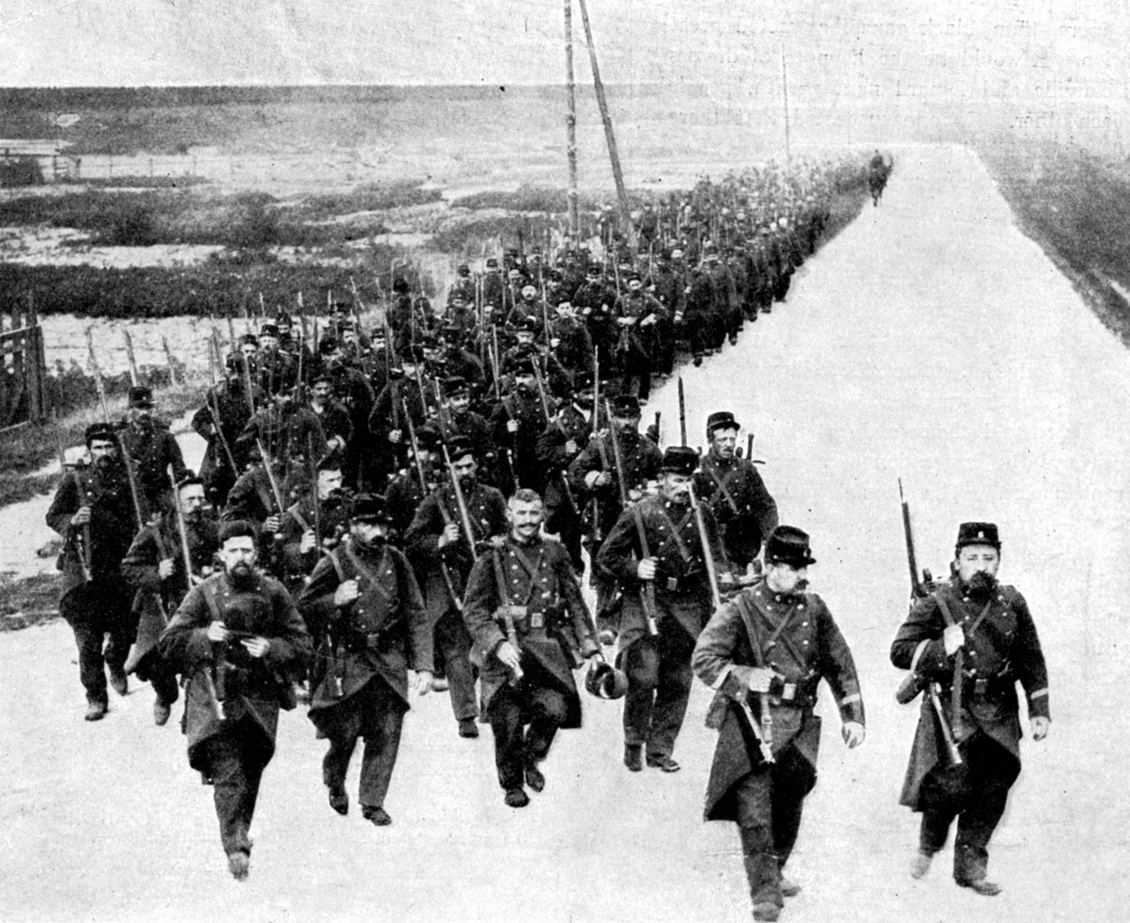 Französische Infanterie, Verstärkungen für die Alliierten, Erster Weltkrieg, 1914 von Unbekannt