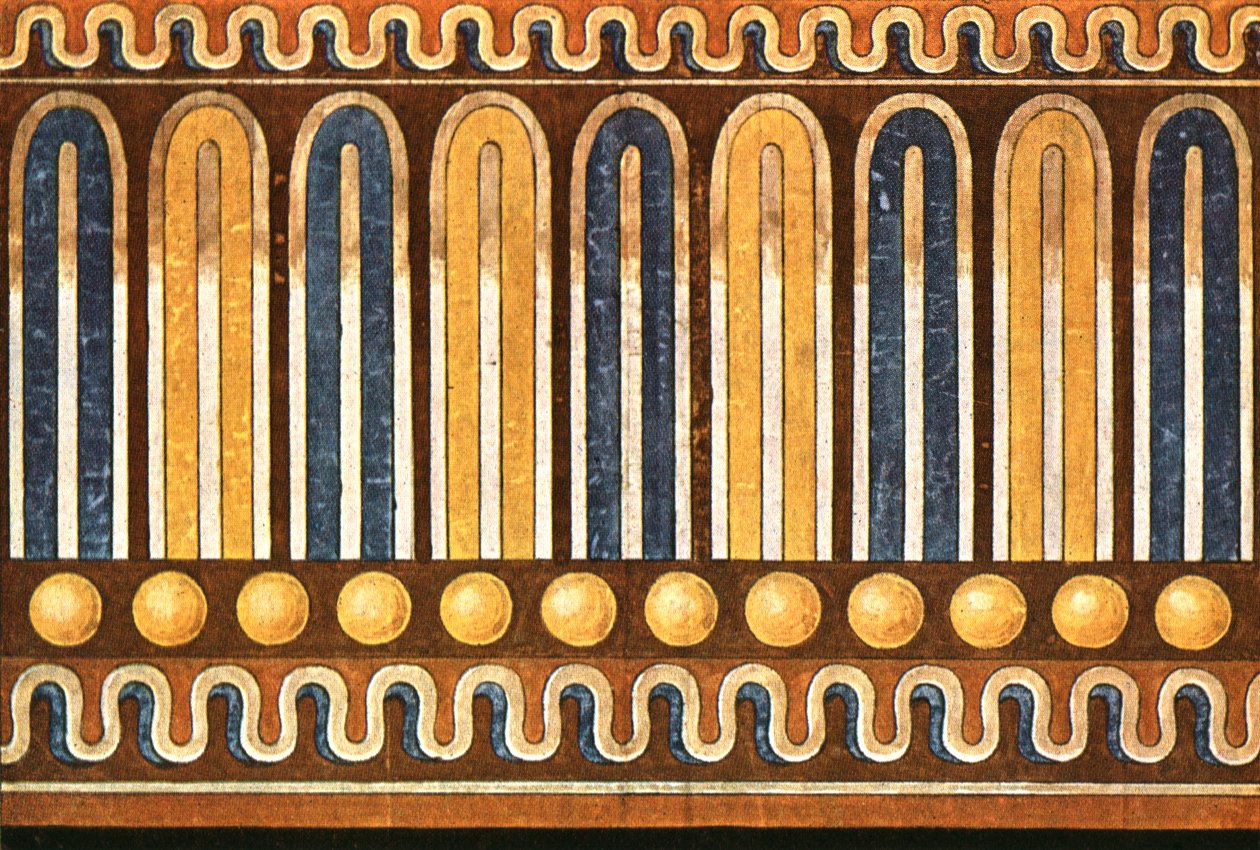 Fries aus dem François-Grab Tomba François in Vulci, Italien, 1928 von Unbekannt