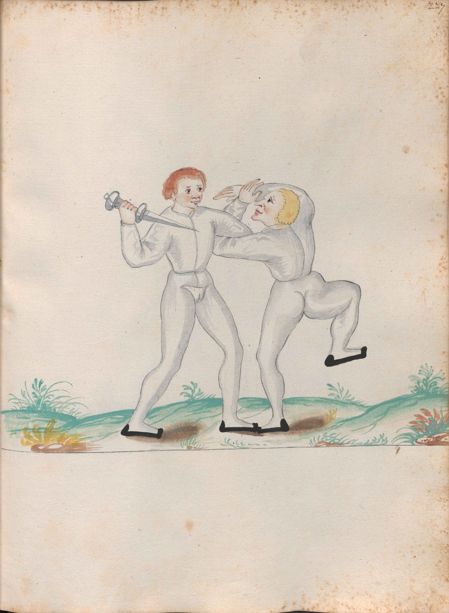 Aus Schemata varia artis athleticae et gladiatoriae (Diagramme verschiedener athletischer und gladiatorischer Künste) von Unbekannt