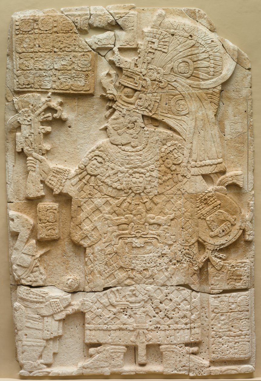 Vorderseite einer Stela freistehender Stein mit Relief, 692 von Unbekannt