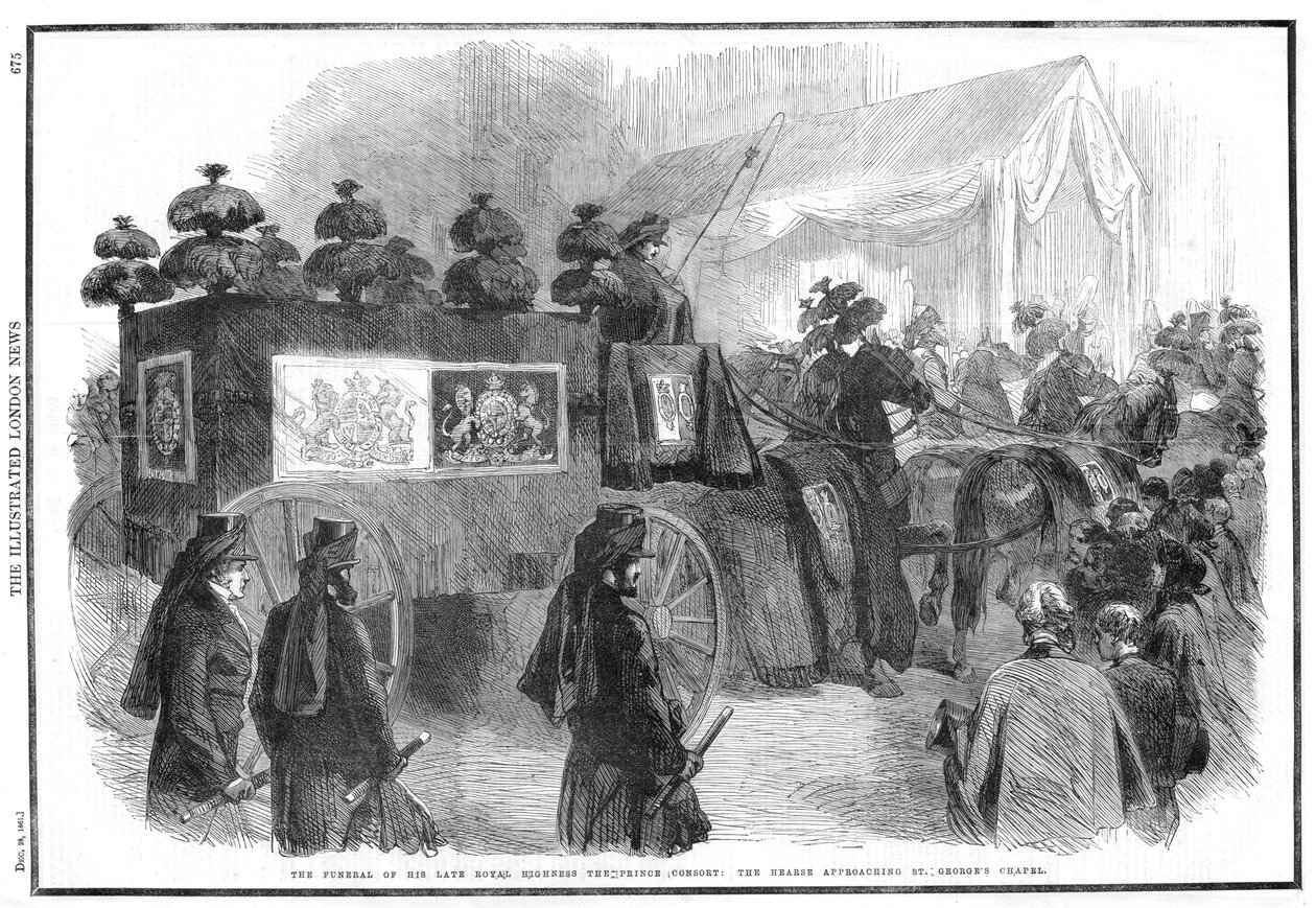 Beerdigung von Albert, Prinzgemahl, 1861 von Unbekannt