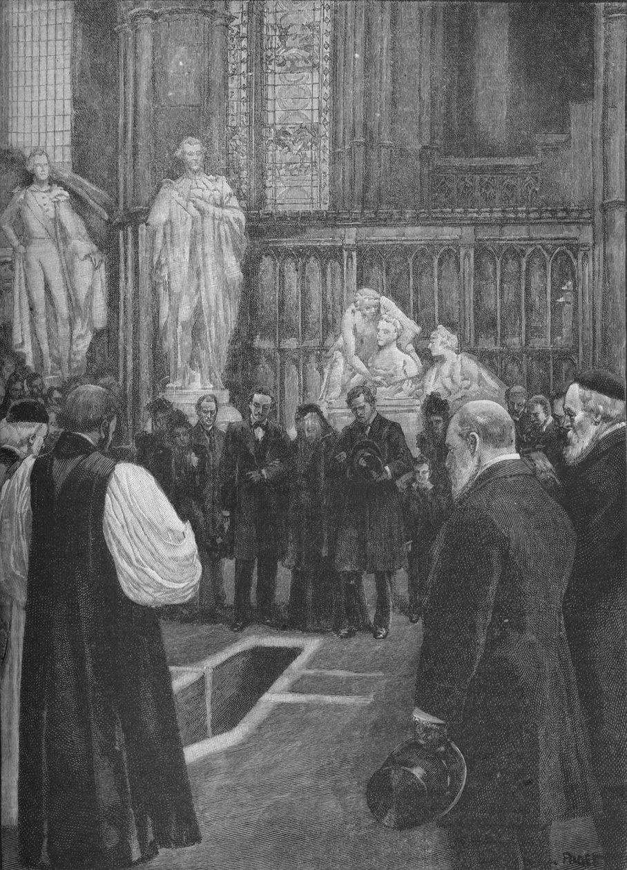 Beerdigung von William Ewart Gladstone in der Westminster Abbey, London, 1898 von Unbekannt