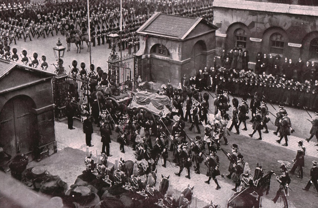 Trauerzug von König Edward VII., Whitehall, London, 20. Mai 1910 von Unbekannt