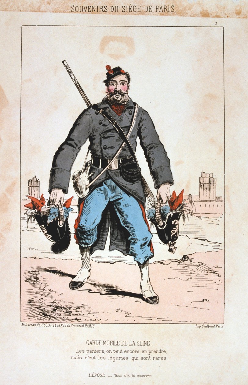 Garde Mobile de la Seine, Belagerung von Paris, 1870-1871 von Unbekannt