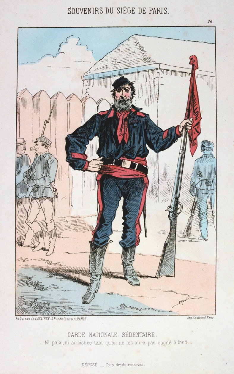 Garde Nationale Sedentaire, Belagerung von Paris, 1870-1871 von Unbekannt