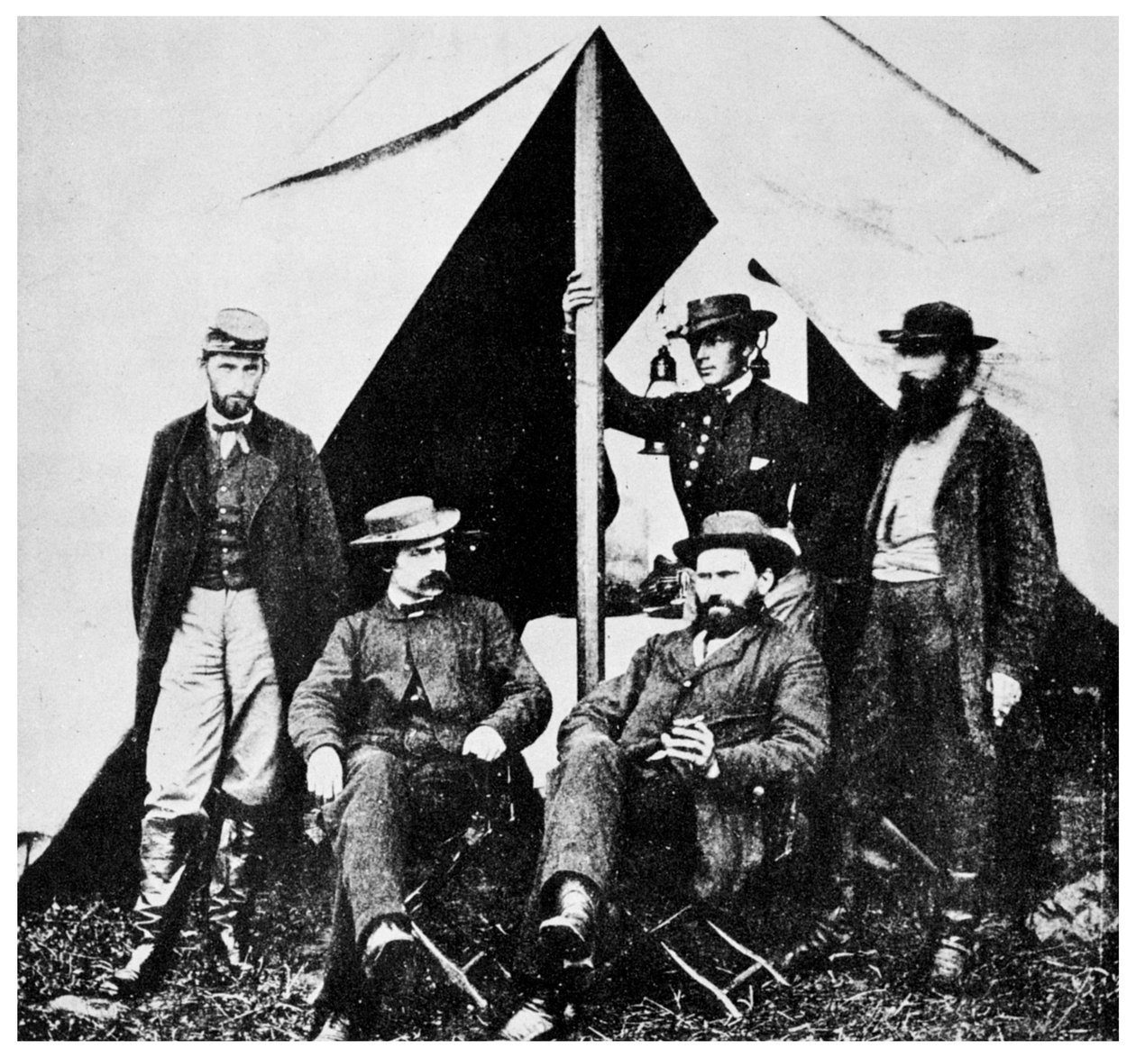 General McClellans Hauptquartier, Antietam, Maryland, Amerikanischer Bürgerkrieg, 1861-1862, 1955 von Unbekannt