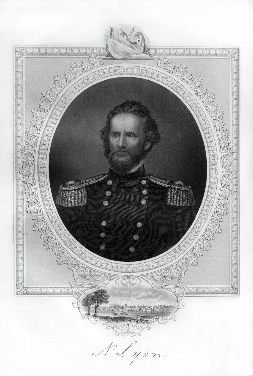 General Nathaniel Lyon, Unionsgeneral im Amerikanischen Bürgerkrieg, 1862-1867 von Unbekannt
