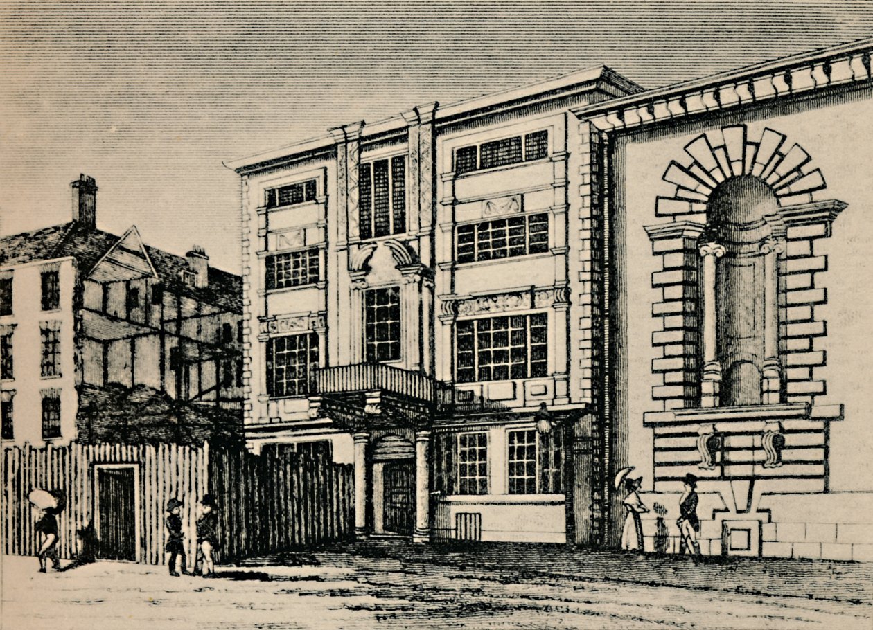 General Post Office, circa 1793 - Zeigt Gebäude neben Lloyds Coffee House, 1928 von Unbekannt