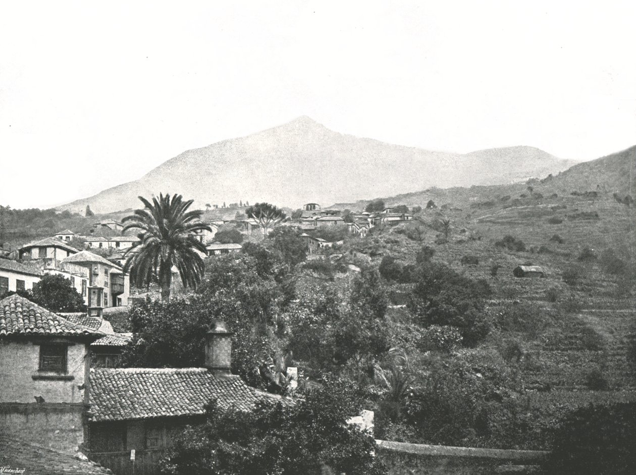 Gesamtansicht des Gipfels, Teneriffa, Kanarische Inseln, Spanien, 1895 von Unbekannt