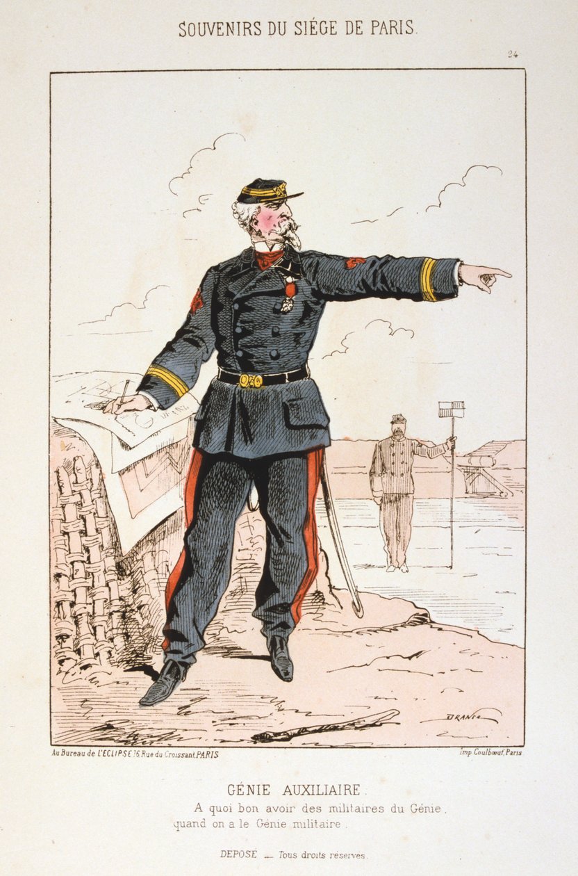 Genie Auxiliaire, Belagerung von Paris, Deutsch-Französischer Krieg, 1870-1871 von Unbekannt