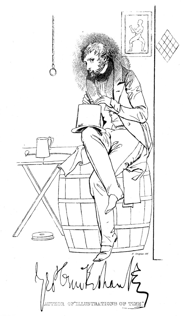 George Cruikshank 1792-1878, englischer Karikaturist und Buchillustrator, 19. Jahrhundert von Unbekannt
