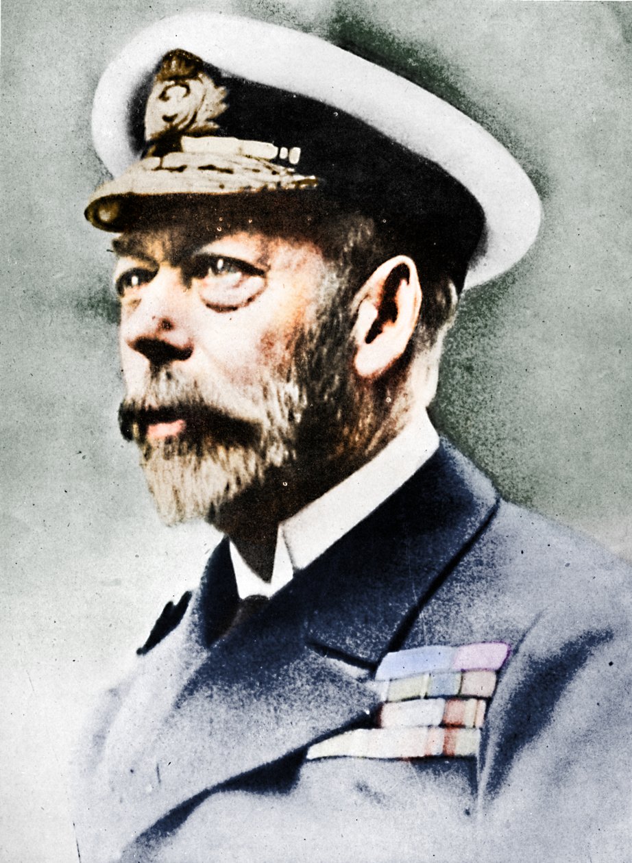 George V., König des Vereinigten Königreichs ab 1910, um 1936, 1945 von Unbekannt