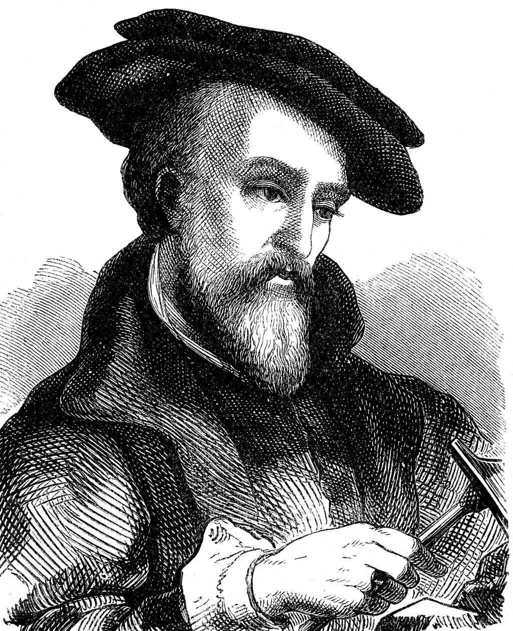 Georgius Agricola, 1494-1555, deutscher Arzt, Mineraloge und Metallurg, 1881 von Unbekannt