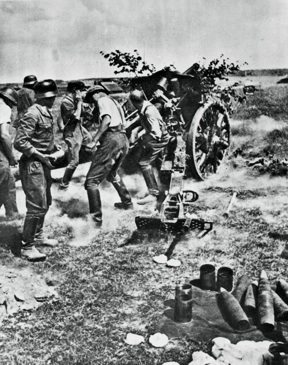 Deutsche Artillerie im Einsatz an der Ostfront, 1941 von Unbekannt