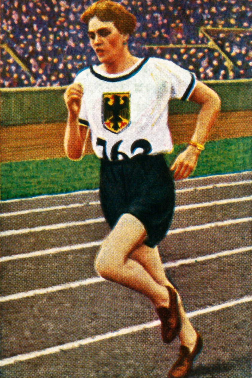 Deutsche Läuferin Lina Radke, 1928 von Unbekannt
