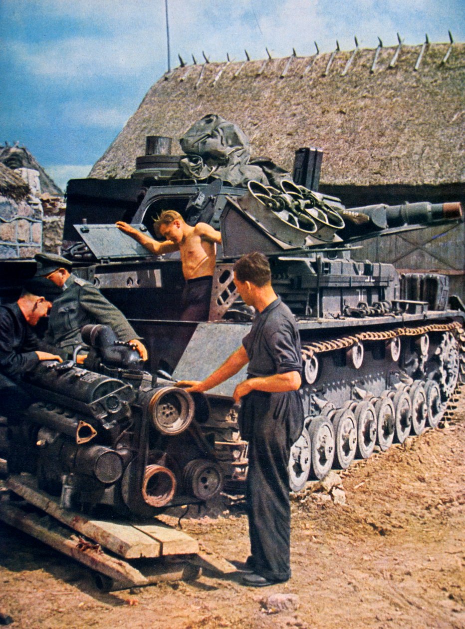 Deutsche Soldaten im besetzten Frankreich, 1943 von Unbekannt