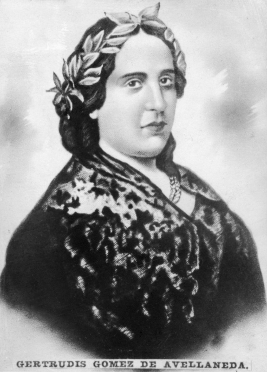 Gertrudis Gomez de Avellaneda, kubanisch-spanische Schriftstellerin und politische Aktivistin, ca. 1910 von Unbekannt