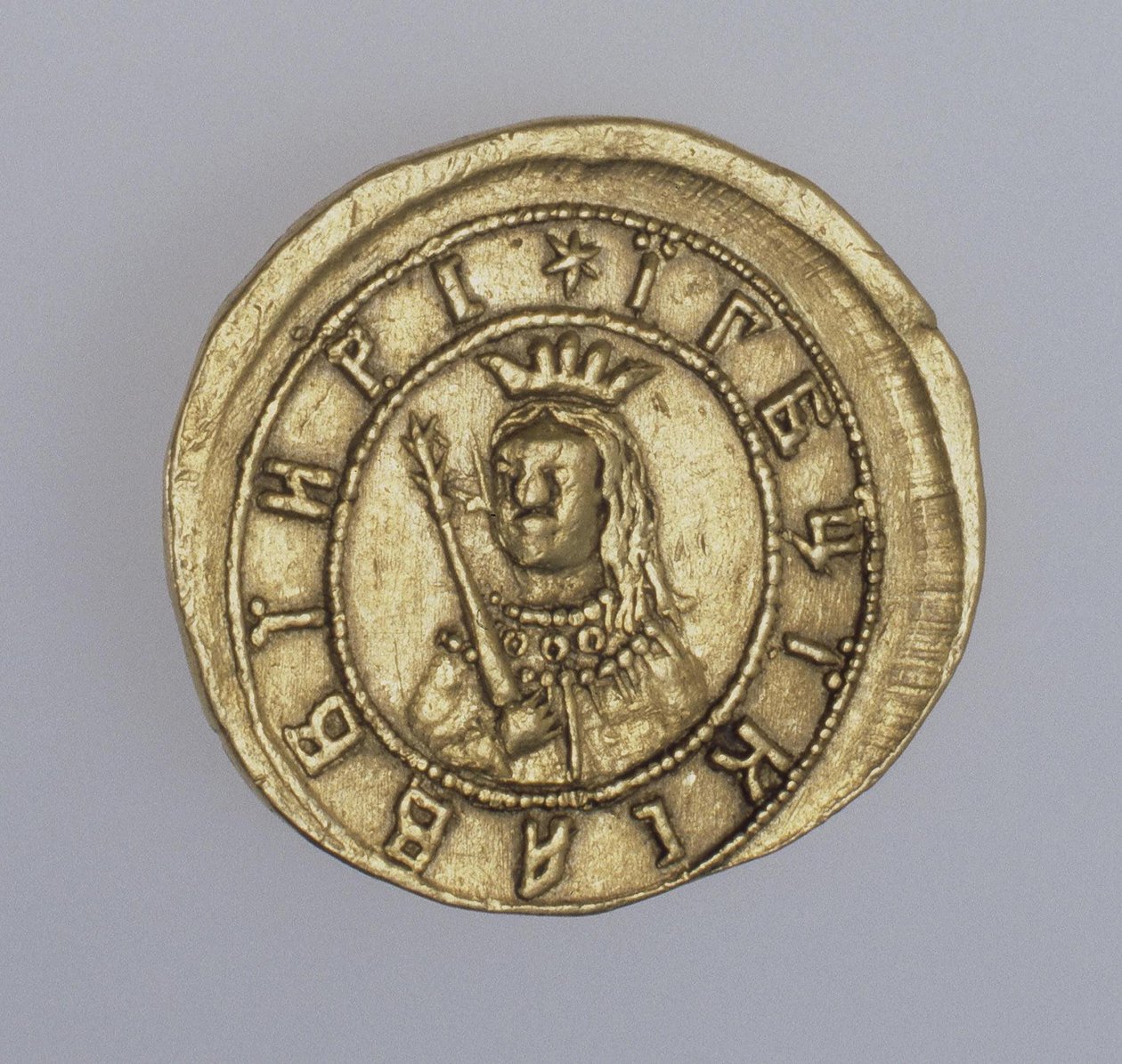 Goldmünze der Regentin Sophia Aleksejewna, zwischen 1682 und 1687 von Unbekannt