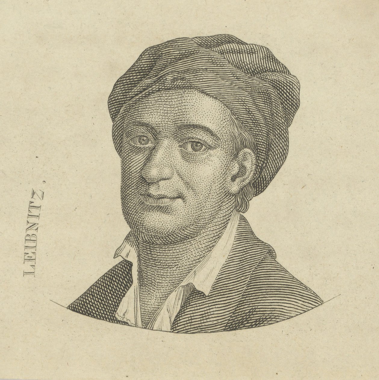Gottfried Wilhelm Leibniz 1646-1716, ca. 1790 von Unbekannt