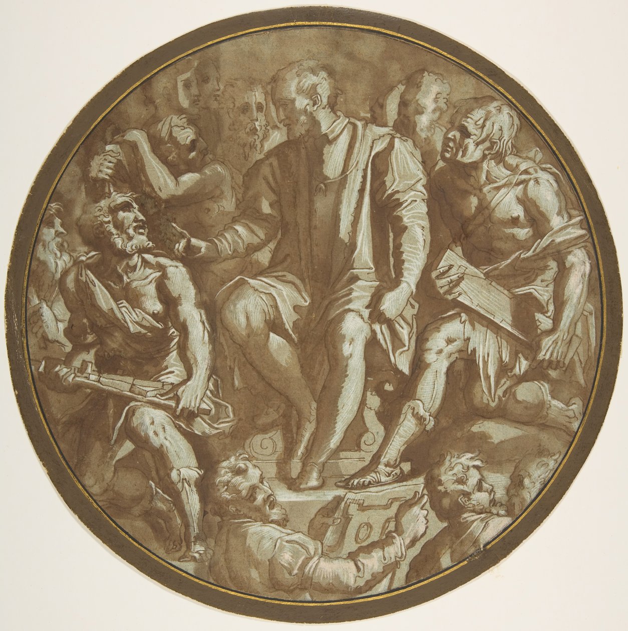 Großherzog Cosimo I. von Toskana umgeben von seinen Künstlern, ca. 1556-62 von Unbekannt