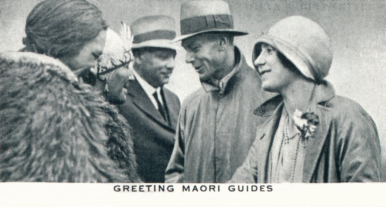 Begrüßung der Maori-Führer, 1927 1937 von Unbekannt