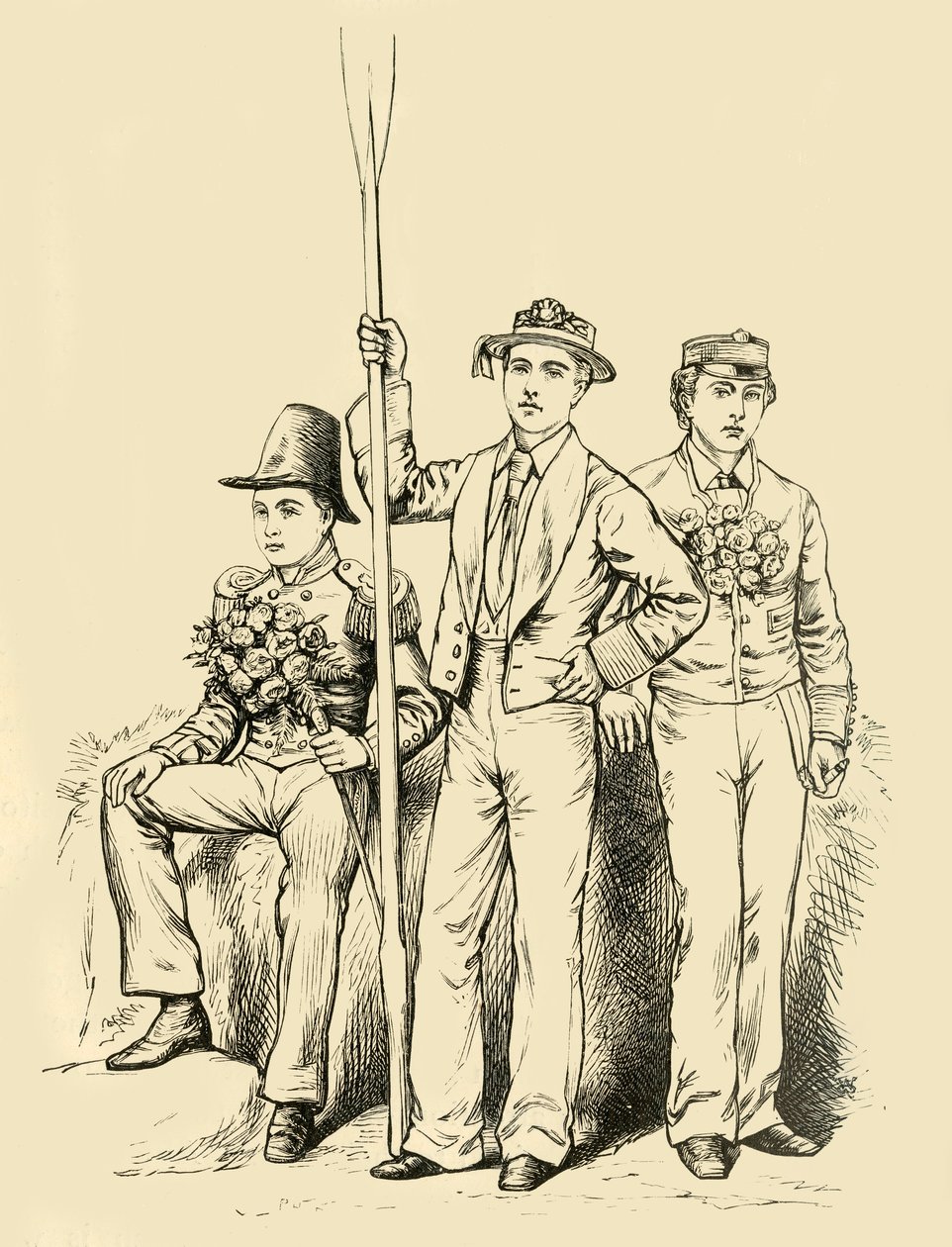 Gruppe am vierten Juni, 1911 von Unbekannt