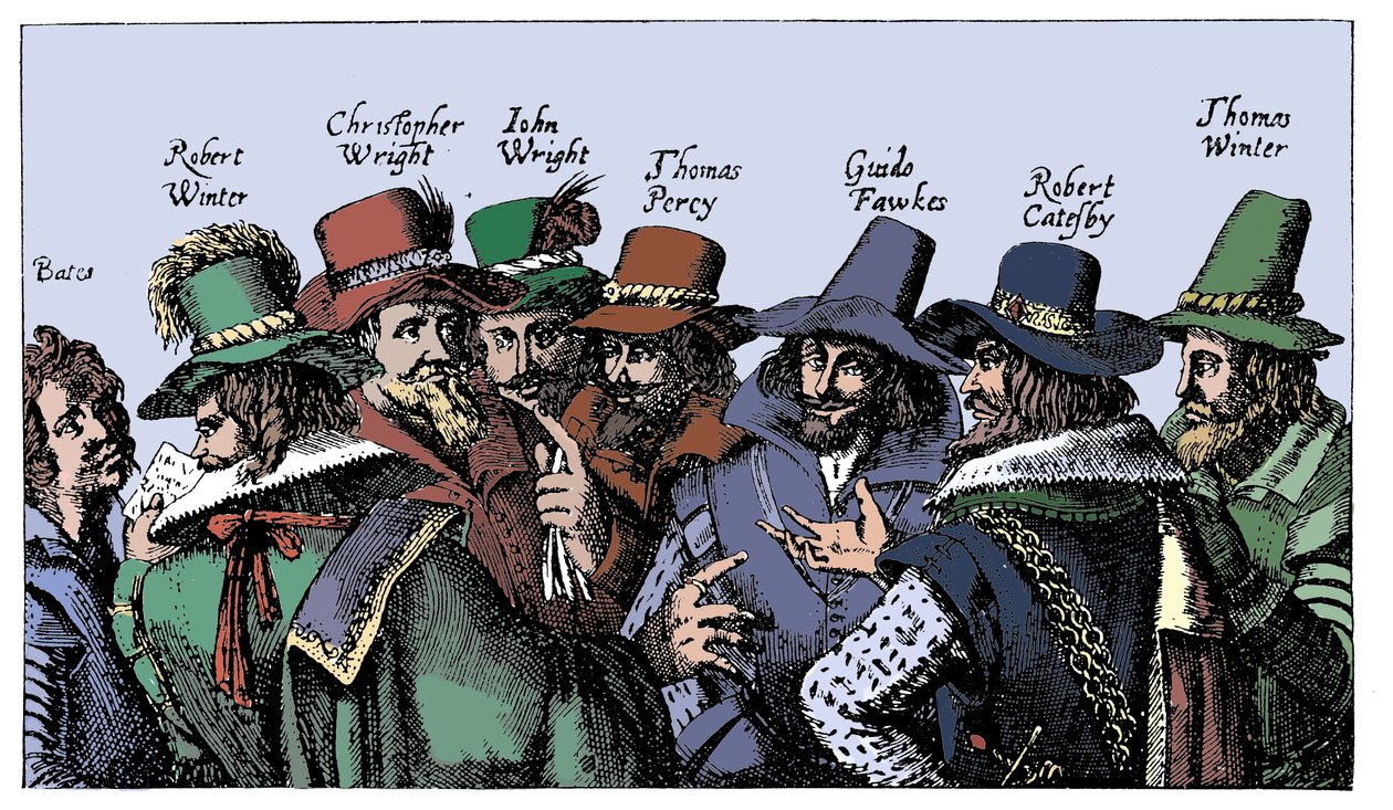 Guy Fawkes und die Schießpulver-Verschwörer, 1605 von Unbekannt