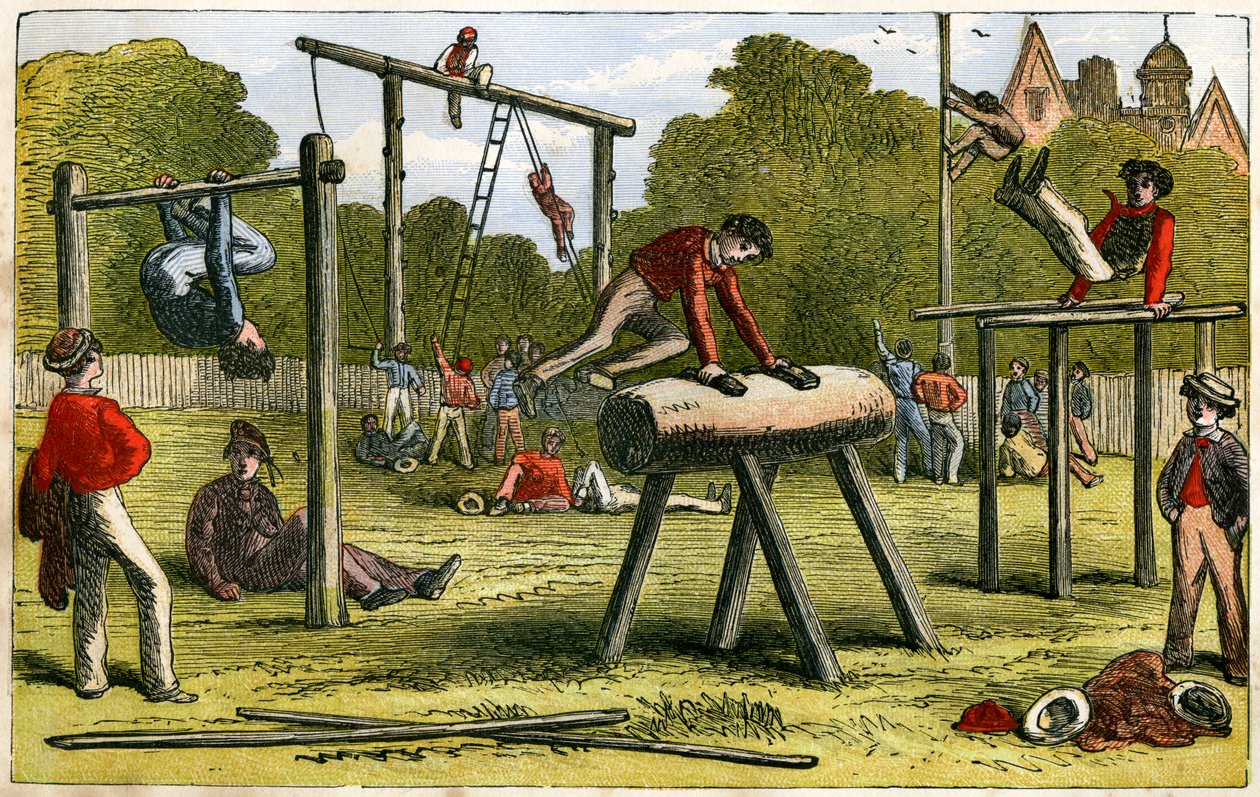 Gymnastik, 19. Jahrhundert von Unbekannt