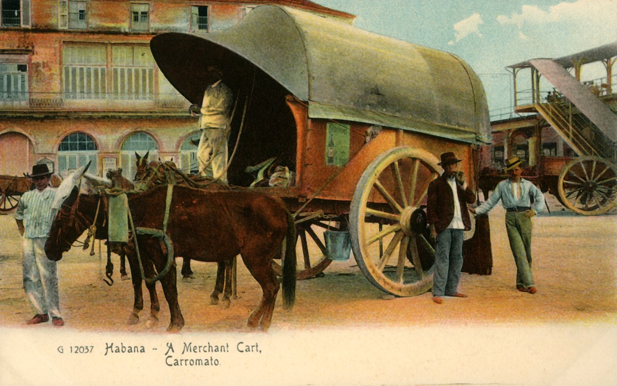 Habana - Ein Händlerkarren, Carromato, ca. 1910 von Unbekannt