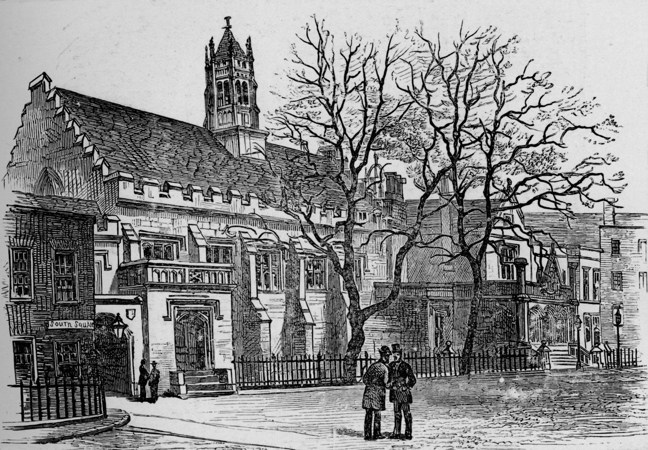 Halle und Bibliothek, Grays Inn, 1890 von Unbekannt