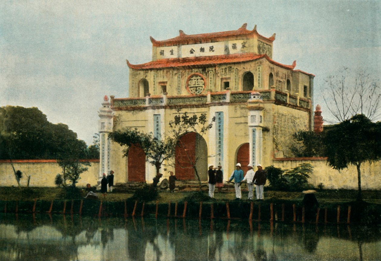 Hanoi. Pagode Du Kinh Luoc, Hanoi. Kinh Luoc Pagode, 1900 von Unbekannt