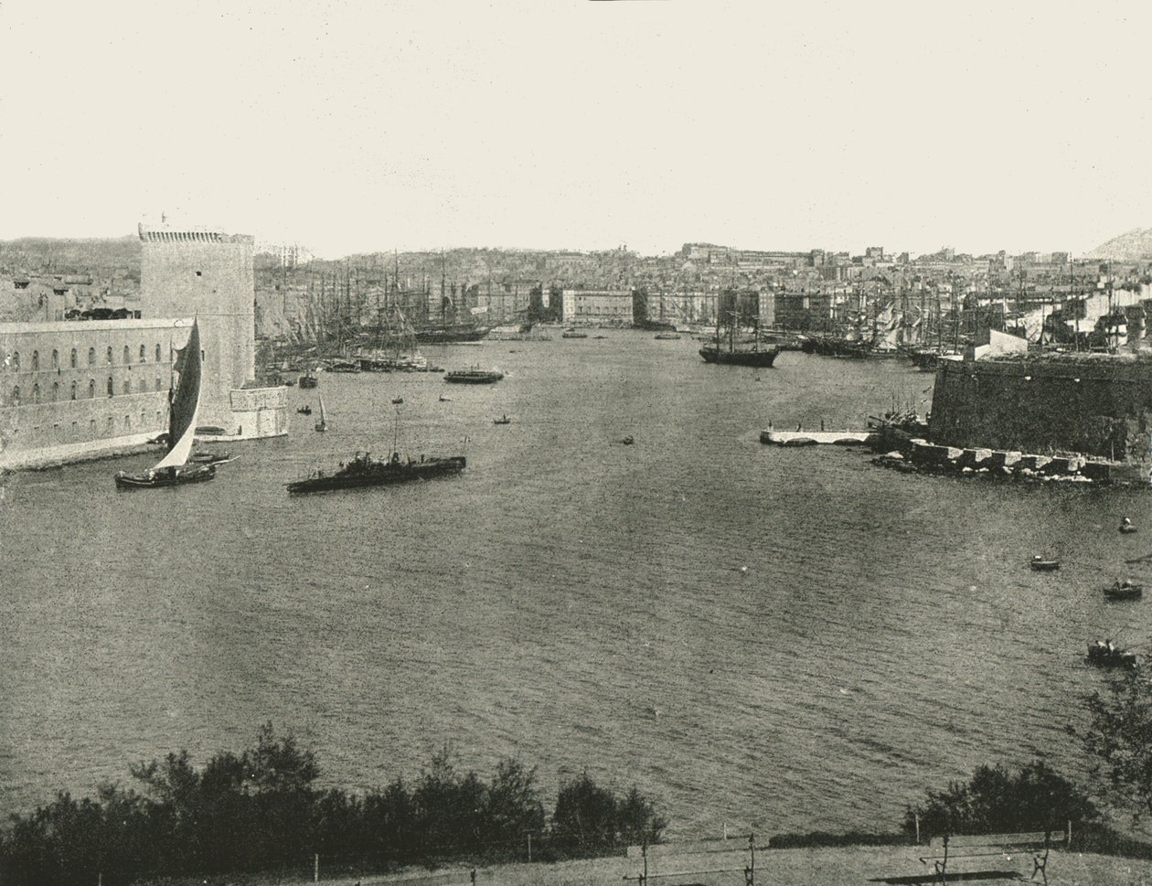 Hafenansicht, Marseille, Frankreich, 1895 von Unbekannt