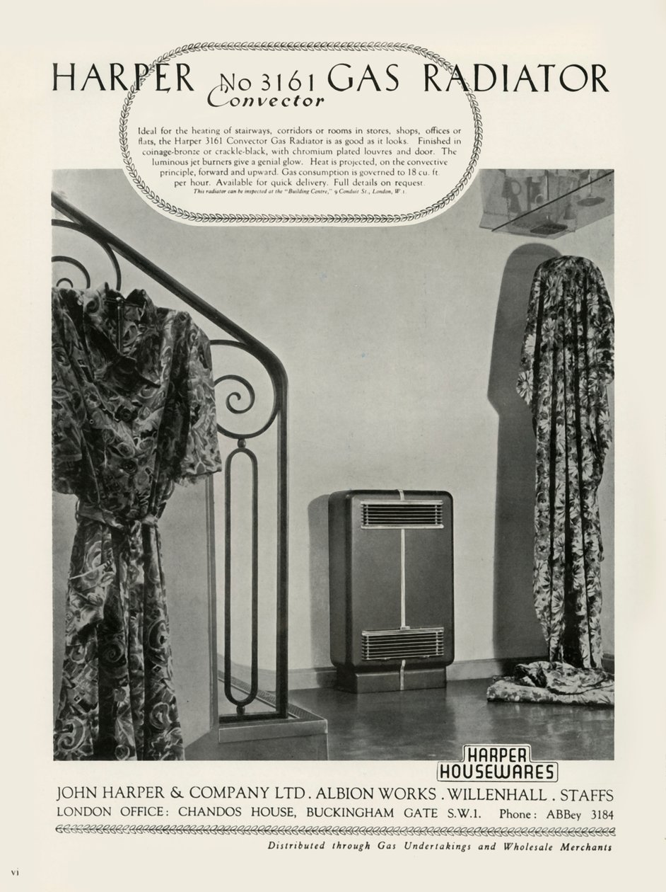 Harper No 3161 Konvektor-Gasheizkörper - Harper Haushaltswaren, 1949 von Unbekannt