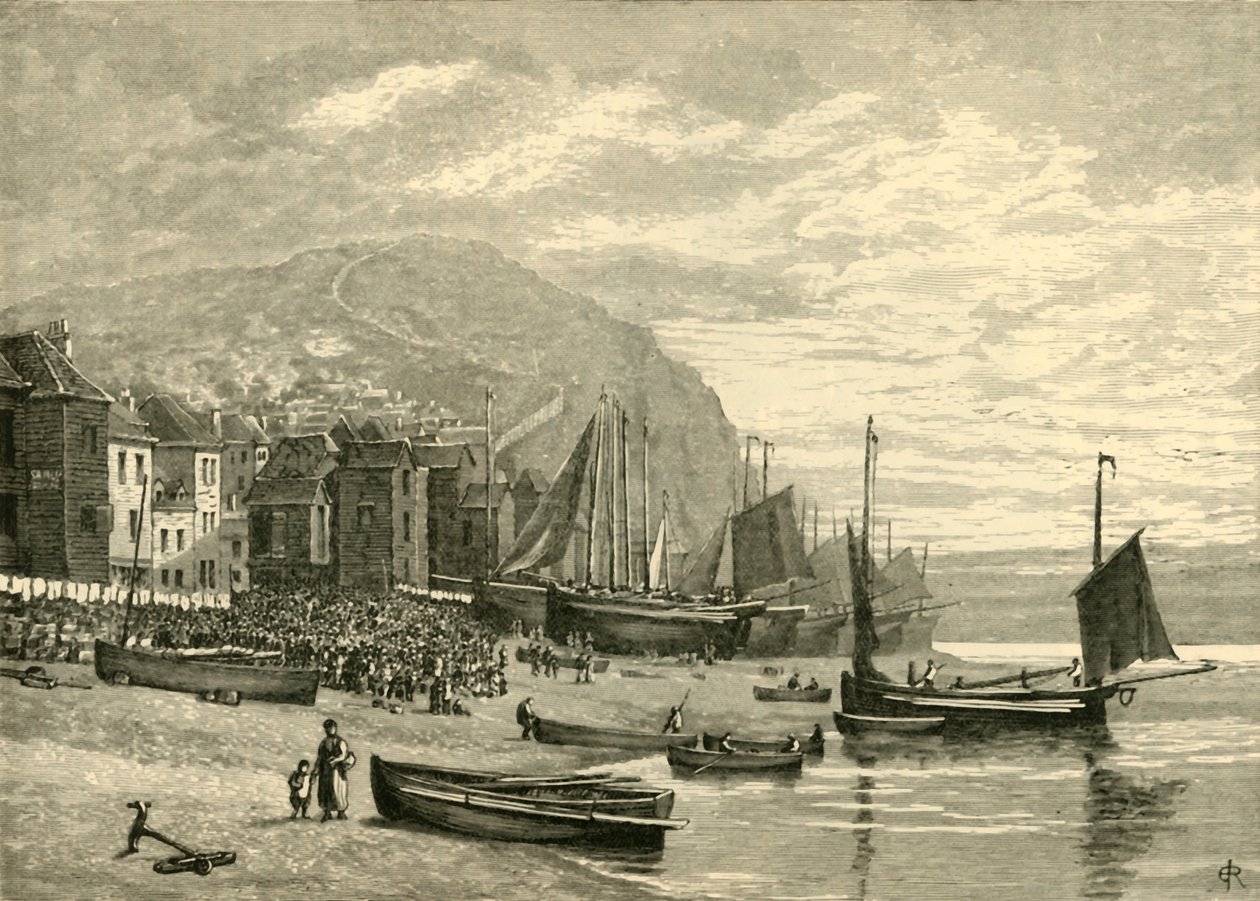 Hastings: Das Fischerviertel, 1898 von Unbekannt