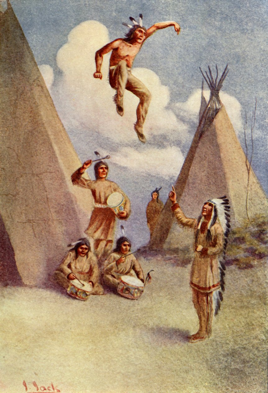 Er sprang so hoch, dass jeder Knochen in seinem Körper erschüttert wurde, 1914 von Unbekannt