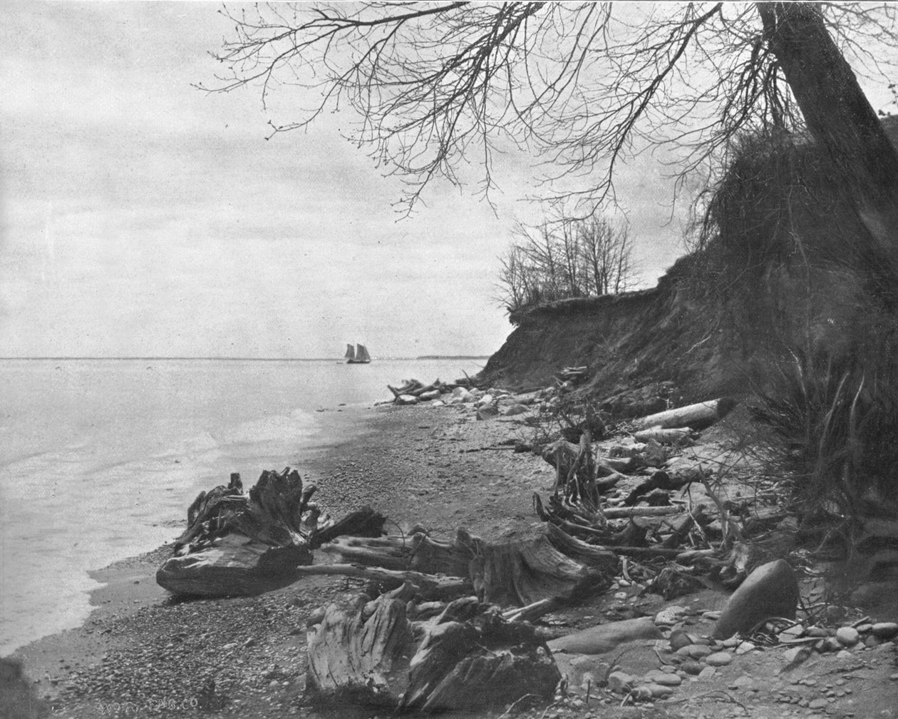 Auf dem Weg zum Ufer, Lake Michigan, USA, um 1900 von Unbekannt