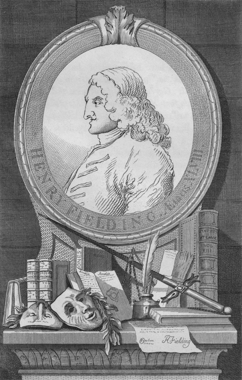 Henry Fielding, ca. 1754, 1827 von Unbekannt