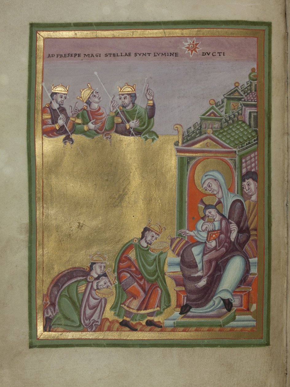 Heinrich III., Heiliger Römischer Kaiser Evangelarium für Heinrich III., 1039-1043 von Unbekannt