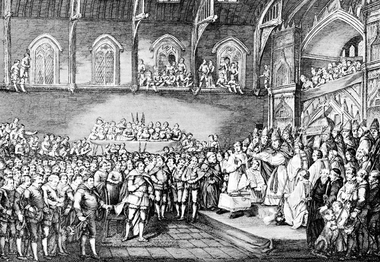 Heinrich III. erneuert die Magna Carta im Jahr 1253, 1905 von Unbekannt