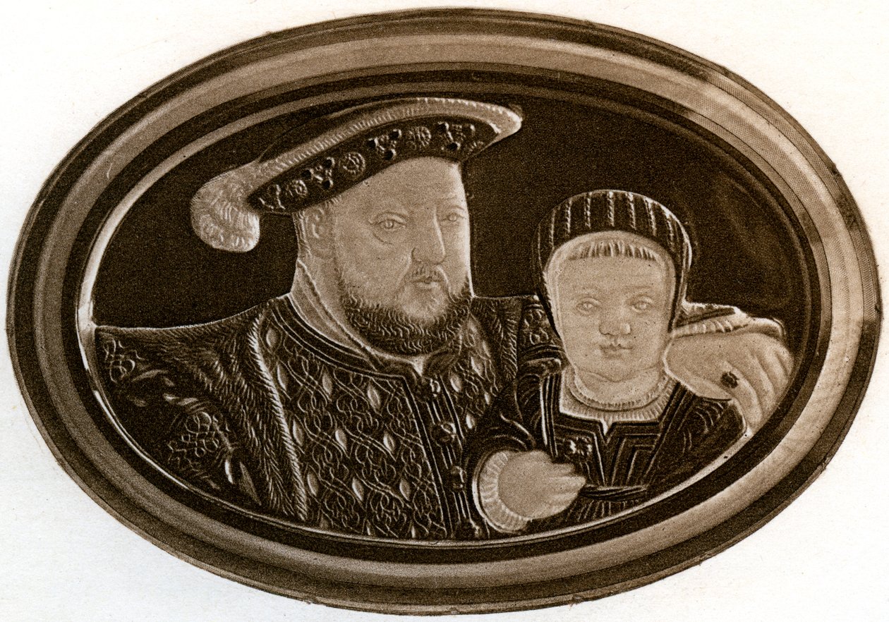 Heinrich VIII. und Prinz Edward, 1902 von Unbekannt
