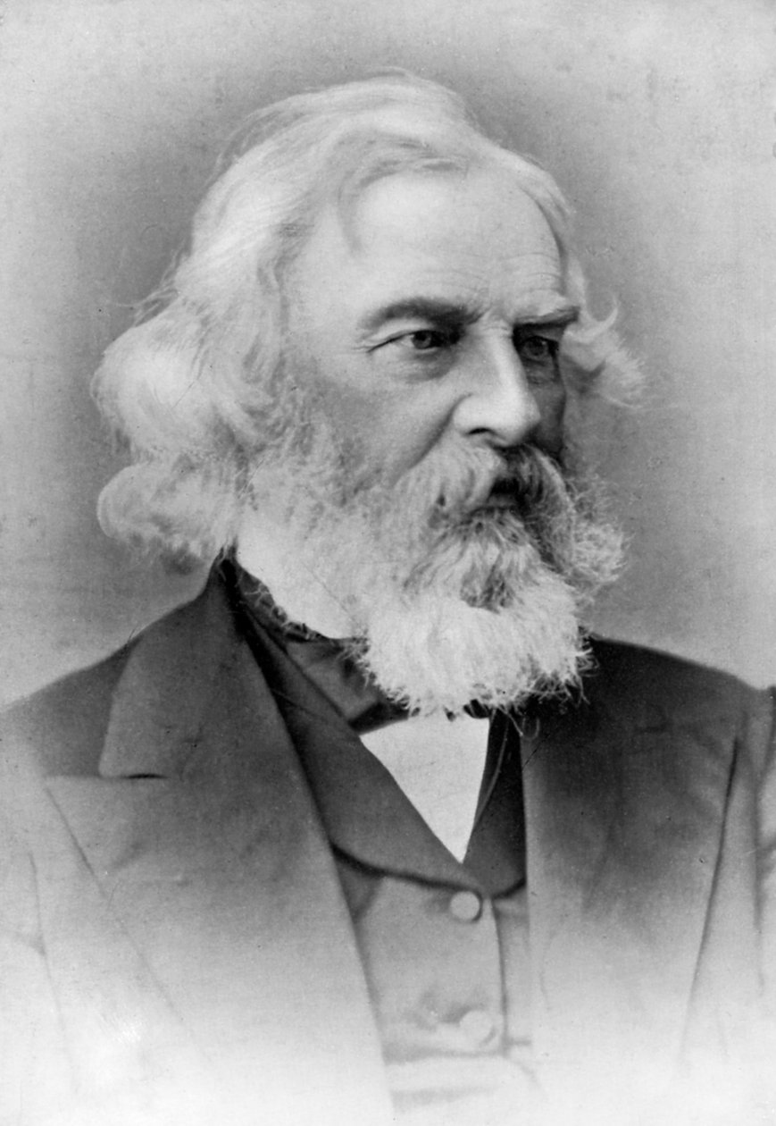 Henry Wadsworth Longfellow, amerikanischer Dichter und Lehrer, spätes 19. Jahrhundert von Unbekannt