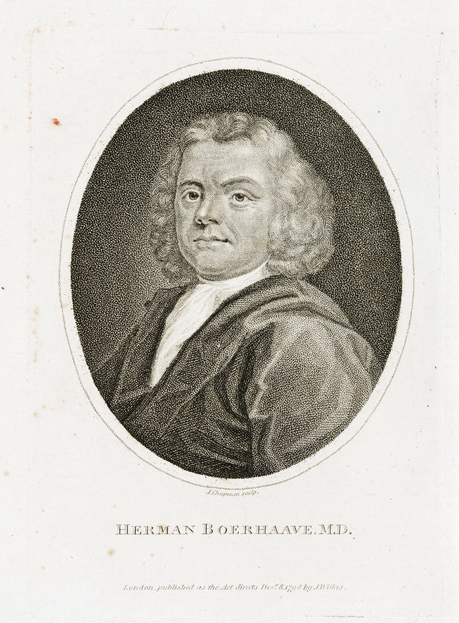 Herman Boerhaave, niederländischer Arzt, Chemiker und Botaniker, frühes 18. Jahrhundert von Unbekannt
