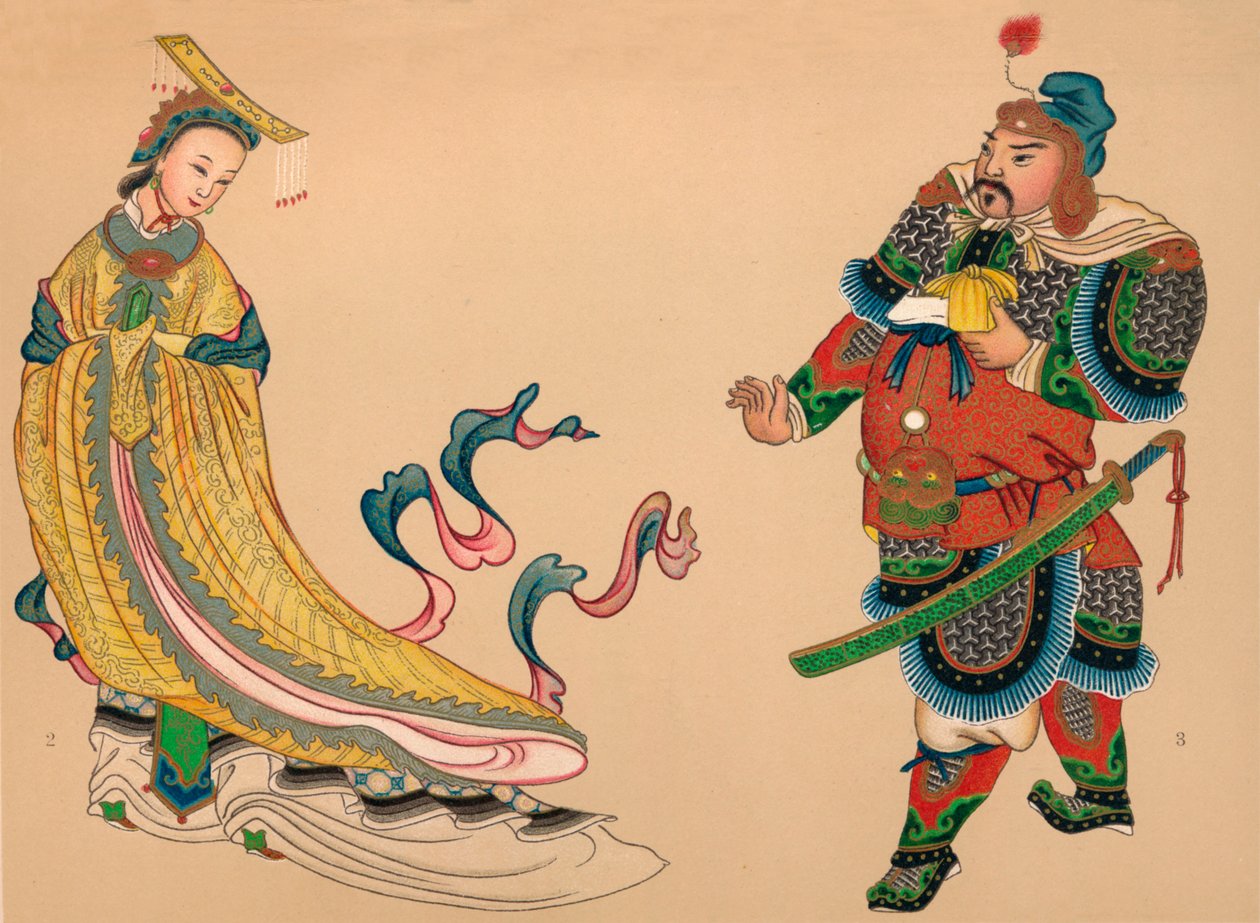 Helden und Heldinnen der chinesischen Geschichte, um 1903, 1904 von Unbekannt